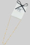 Stainless Steel Gold Dipped Mini Charm Necklace