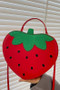 Glittery Strawberry Handbag With Shoulder Strap
