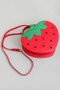 Glittery Strawberry Handbag With Shoulder Strap