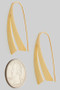 Double Pronged Pull Through Drop Earrings