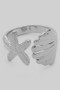 Clam And Starfish Brass Ring