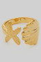 Clam And Starfish Brass Ring