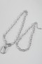 Two Piece Layered Chunky Chain Necklace