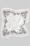 Silky Star And Paisley Print Square Scarf