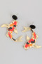 Marbled Acrylic Koi Fish Drop Earrings