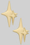 Double Pointed Star Drop Earrings