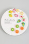Seven Pairs Of Exotic Fruit Stud Earrings