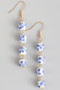 Tiered Porcelain Ball Drop Earrings - #KE24509