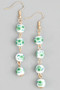 Tiered Porcelain Ball Drop Earrings - #KE24509