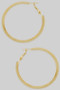 Diamond Cut Brass Hoops