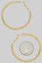 Diamond Cut Brass Hoops