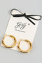 Chubby 18K Gold Dipped Hoops