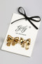 18K Gold Dipped Bow Post Earrings