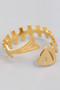 18K Gold Dipped Fish Twist Ring