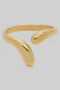 Brass Split Ring With Curved Ends