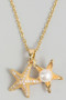 Stainless Steel Starfish And Pearl Necklace