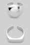 Bar And Dome Ring Set