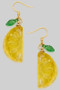 Juicy Acrylic Lemon Drop Earrings