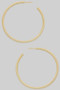 Diamond Cut Open Brass Hoops