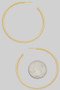 Diamond Cut Open Brass Hoops
