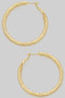 Pressed Textured Hoops