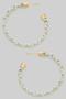 Woven Wire And Brass Hoops