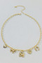 Five Western Charm Chain Necklace