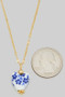 18K Gold Dipped Porcelain Heart Pendant Necklace
