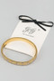 18K Gold Dipped Clove Pave Hinge Bracelet