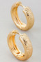 Hinge Hoops With Textured Detail