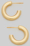 Small Brass Tube Hoops
