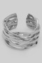 Braided Brass Bar Ring