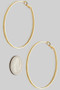 Diamond Cut Hinge Hoops