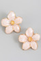 Lacquered Flower Blossom Studs