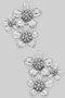 Textured Daisy Stack Earrings