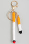 Crochet Cigarette Bag Charm Keychain