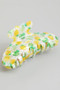 Marbled Acrylic Lemon Lime Hair Clip
