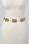 Filigree Rectangle Link Chain Belt