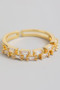 Brass Cz Brick Layer Ring