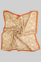 Silky Square Scarf With Floral Paisley Print
