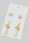 Starfish Crab And Palm Tre Earring Set
