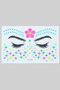 Flower Glitter Face Sticker Tattoo