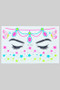 Star And Butterfly Face Sticker Tattoo