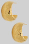 Chubby Textured Scoop Hoops