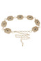 Stone Accent Flora Concho Chain Belt