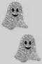 Pave Ghost Post Earrings