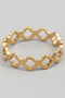 Brass Clover Cut Out Ring