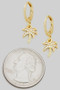 Dainty Cz Pave Palm Tree Huggies