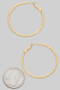 Edge Textured Hoop Earrings