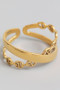 Criss Cross Cut Out Cuff Ring